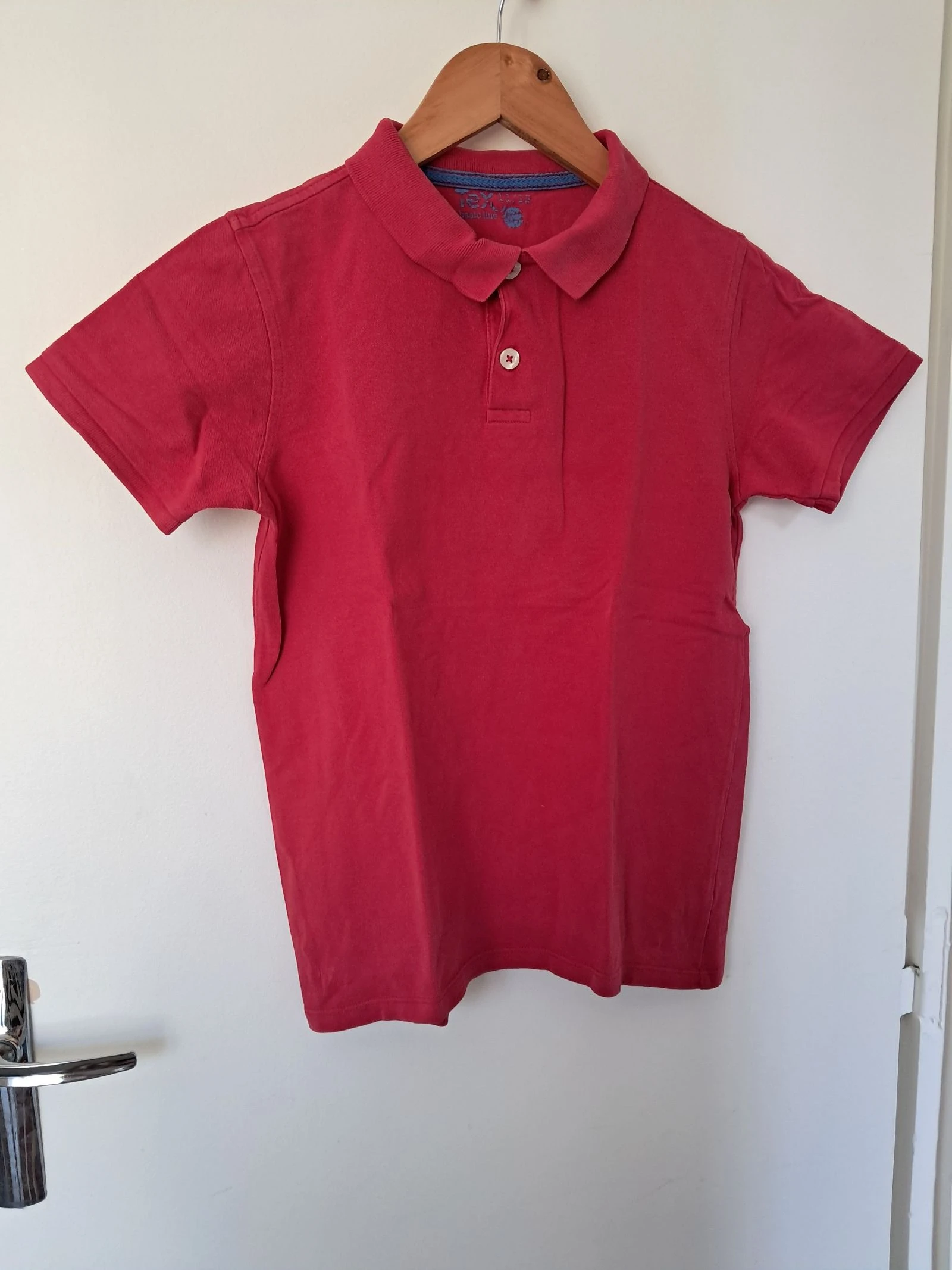 Polo manche courte taille 11-12 ans rouge